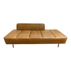 CB2 Lawndale Saddle Leather Day Bed. Original Price: $1,800