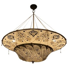 Large Fortuny Style Pendant