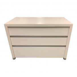 Ligne Roset Lumeno White Lacquered Three Drawer Dresser