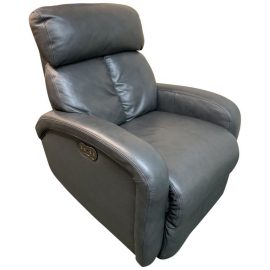 Hainning High Point Furniture Gray Leather Reclining Chair