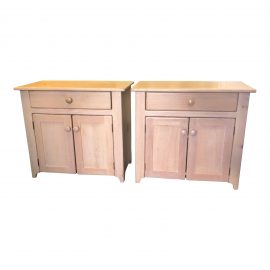Custom Pine Nightstands, a Pair