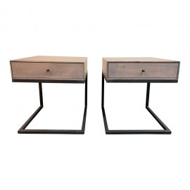 Room & Board Hudson C-Table/Nightstands, a Pair. Original Price: $1,200