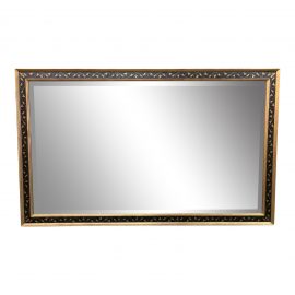 Traditional Hand Painted Gold + Black Mirror