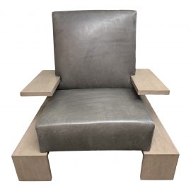Restoration Hardware Cassel Leather Arm Chair. Original Price: $2,495