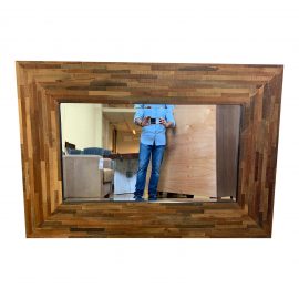 Crate & Barrel Seguro Wood Wall + Floor Mirror. Original Price: $900