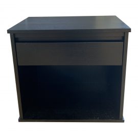 Crate & Barrel Single Drawer Side Table in Ebony Finish