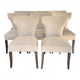 Crate & Barrel Sasha Dining Chairs, a Set of 8. Original Price: $5,200