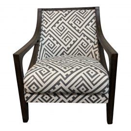 Contemporary Sloped Arm Chair