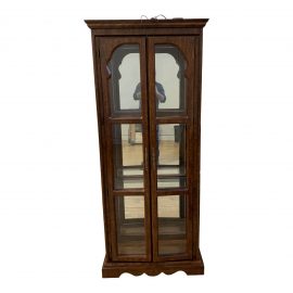 Traditional Wood + Glass Display Cabinet