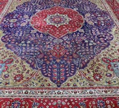 Pakistan Traditional Rug Vintage Pakistani Rug - 9′7″ × 12′9″ - Design Plus Gallery