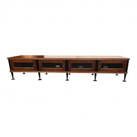 Custom Walnut Finish Media Console. Original Price: $2,000
