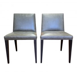 Room & Board McCreary Leather Ava Side Chairs - a Pair. Original Retail Price: $1,198