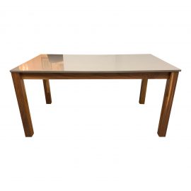 Room & Board Linden Walnut + Stone Top Table. Original Price: $1,949