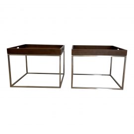 EQ3 Scout Tray Side Tables- a Pair. Original Price: $700