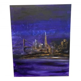 Warren Knapp Original Acrylic Painting of Downtown San Francisco