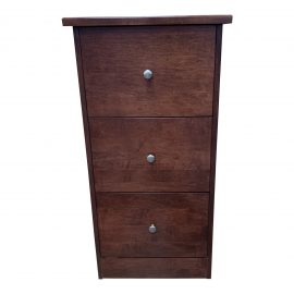 Creative Ideas Three Drawer File Cabinet + Key Cherry Veneer