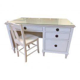 Restoration Hardware Maison Antique White Desk. Original Price: $1,775