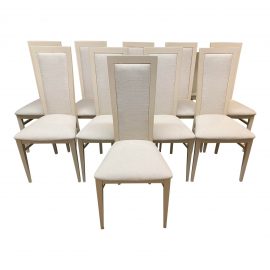 Contemporary Upholstered Dining Chairs - Set of Ten - Set of 10