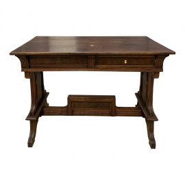 Late-19th Century Trestle Wood Partners Desk