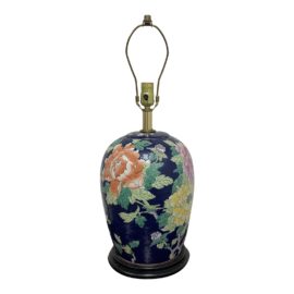 Mid-20th Century Chinoiserie Chinese Porcelain Jar Table Lamp