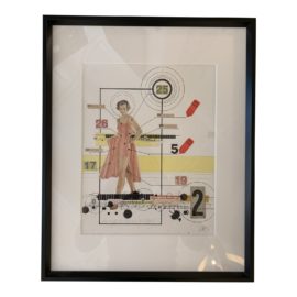 Original Chris Stokes Mixed Media Collage