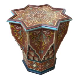 Moroccan Badia Design Star Shape Handpainted Table