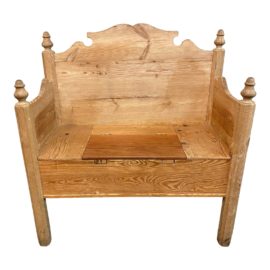 Vintage Scandinavian Wooden Bench