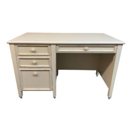 Pottery Barn Shabby Chic White Desk