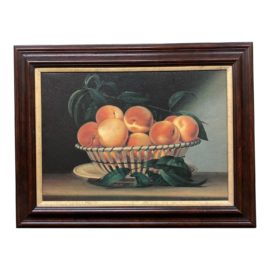 Mario Buatta Peach Still Life Oil Painting Print