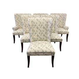 Custom Perennials Fabric Chairs - Set of 6