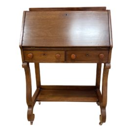 Early 20th Century French Inspired Secretary + Castors