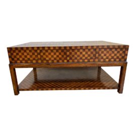 Jonathan Charles 492023 Luxe Checkerboard Cocktail Table. Original Price: $1,910