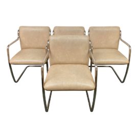 Mid 20th Century Cantilever Dining Chairs- Set of 4