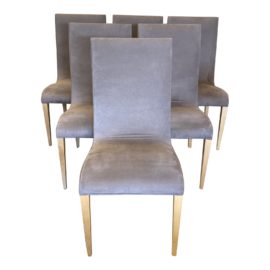 Creative Elegance Ceylon Ultrasuede Chairs- Set of 6
