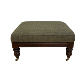 Bassett Furniture Upholstered Green Ottoman. Original Price: $800