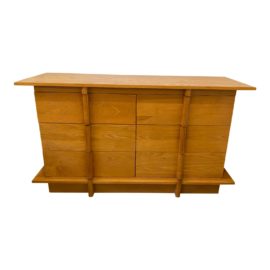 Mid 20th Century Oak Six Drawer Dresser