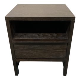 Crate and Barrel Espresso Nightstand