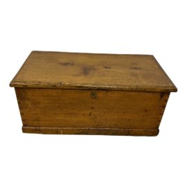 Early 20th Century Wood Lift-Up Storage Chest