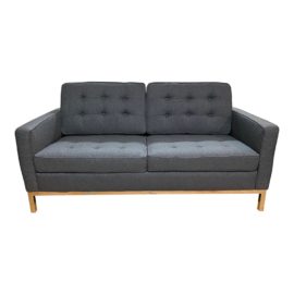 NEW Orren Ellis Gayatri Gray Loveseat. Original Price: $1,479