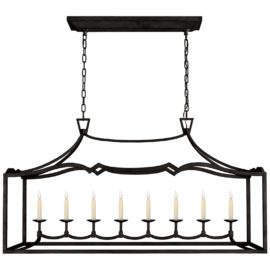 Visual Comfort Chapman & Myers Fancy Darlana Eight Light Linear Pendant. Original Price: $2,175