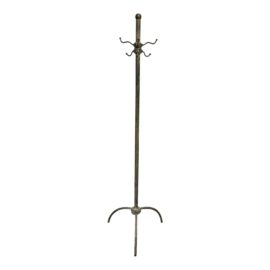 Brass Finish Metal Coat Rack