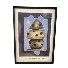 Late 20th-Century Custom Framed Vintage Paris Art Poster, Signed