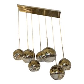 West Elm Custom Sculptural Glass 7-Light Chandelier. Original Price: $667