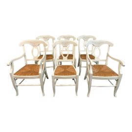 Pottery Barn Napoleon Dining Chairs - Set of 6. Original Price: $1,095