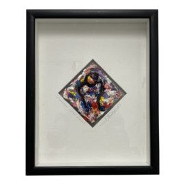 Steven J Carter Custom Framed Original Oil Painting "Superman Goes Solo" Signed by the Artist