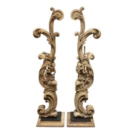 Early 20th Century French Architectural Sculpture - a Pair