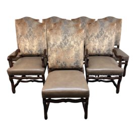 Custom Louis XIV Style Dining Chairs - Set of 8