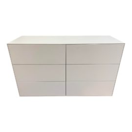 Design Within Reach Treku Lauki Six Drawer White Dresser. Original Price: $1,995