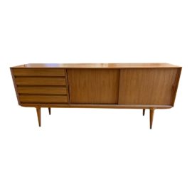 Mid 20th Century 1960's Gunni Omann Model-18 Teak Credenza for Omann Jun. Original Price: $6,500