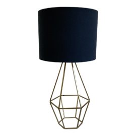 Sculptural Brass Finished Table Lamp